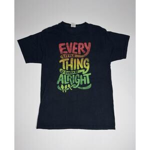 Vintage Size Medium Bob Marley Tee Shirt Everything Is Gonna Be Alright Rasta